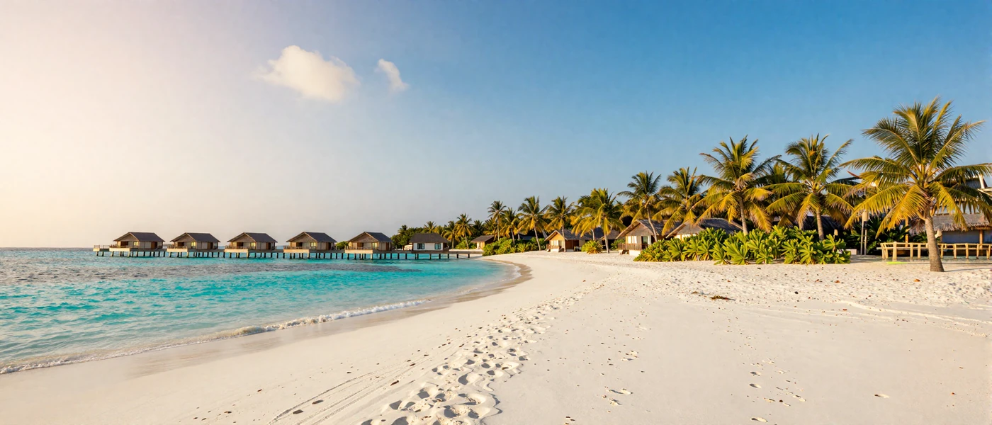 Beautiful Maldives tropical beach scene representing Maldivian women dating