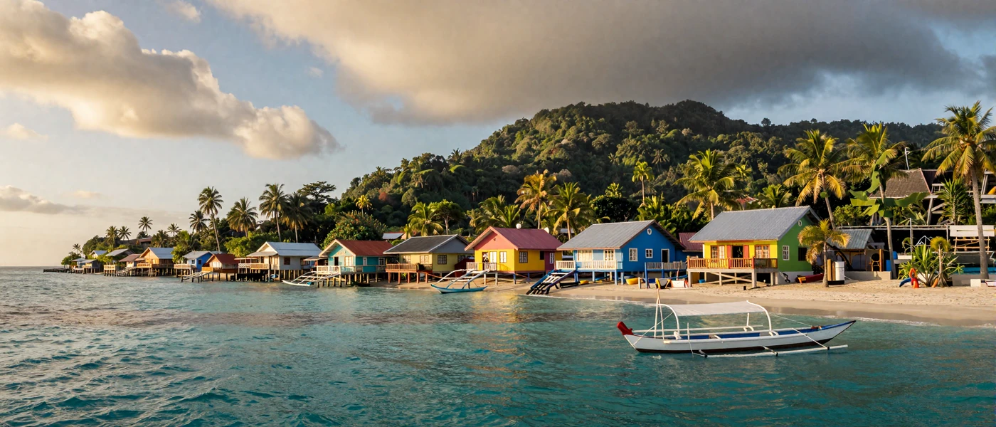 Beautiful Philippine coastal landscape with tropical scenery representing Filipino dating culture