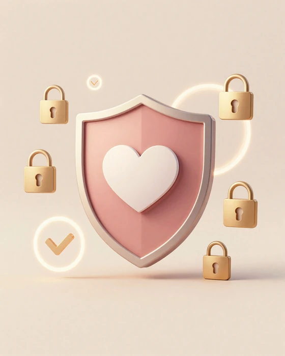 Skobbler Asian Dating safety shield representing our verified profile protection and anti-scam technology